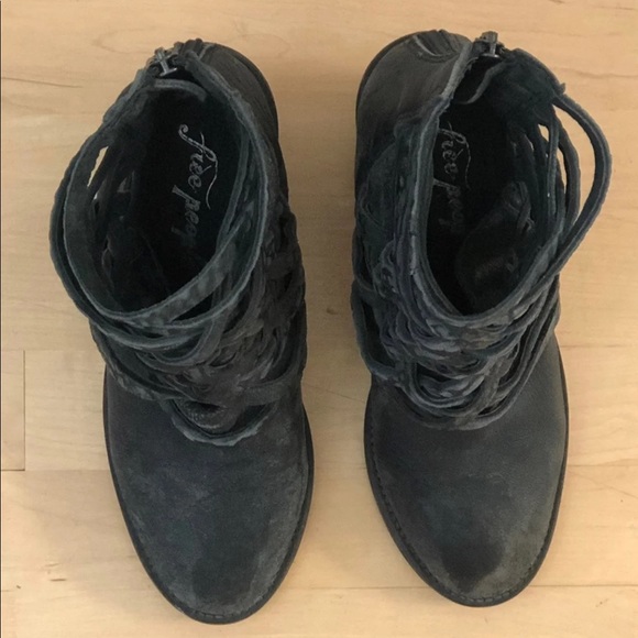 Black Free People Carrara Ankle Boots.  Sz:  5.5. - Picture 10 of 10